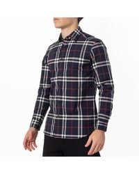 Burberry - Check Cotton Poplin Shirt - Lyst