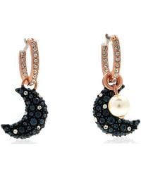 Swarovski - Luna Drop Earrings - Lyst