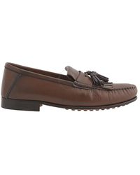 Tod's - Fringe And Tassel Leather Loafers - Lyst