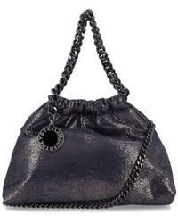 Stella McCartney - Falabella Mini Drawstring Bag Dark Polyester Shoulder - Lyst