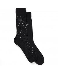 BOSS - 2 Pack Cotton-Blend Socks - Lyst