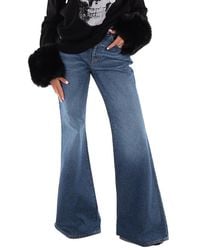 Chloé - Ladies Faded Denim High-Rise Flared Jeans, Waist - Lyst