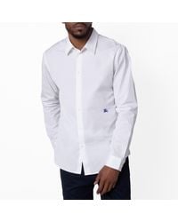 Burberry - Long-Sleeved Cotton Ekd Dress Shirt, Brand Size 41 (Neck - Lyst