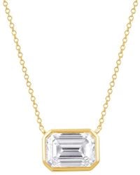 Brilliant Diamond - 14Kt 1.00 Carat Lab Grown Diamond Pendant Necklace For - Lyst