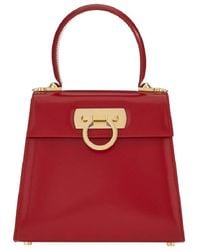 Ferragamo - Small Iconic Top Handle Bag - Lyst
