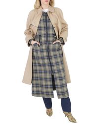 Burberry - Cotton Gabardine Single-breasted Reconstructed Car Coat - Lyst
