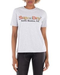 Superdry - Logo Cotton T-Shirt - Lyst
