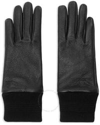 Burberry - Ekd Leather Gloves - Lyst