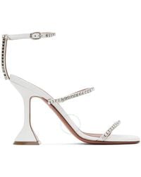 AMINA MUADDI - Ladies Nappa Crystals Gilda Sandals, Brand Size 38 (Us - Lyst