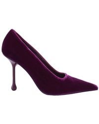 Jimmy Choo - Ixia 95 Pointed-Toe Velvet Pumps - Lyst
