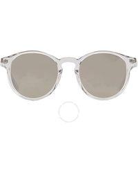 Moncler - Voile Smoke Mirror Oval Sunglasses Ml0213 26q 50 - Lyst
