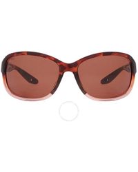 Costa Del Mar - Seadrift Copper Polarized Polycarbonate Rectangular Sunglasses 6s9114 911406 60 - Lyst