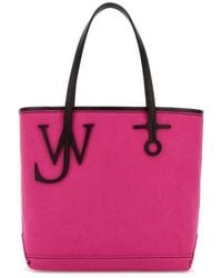 JW Anderson - Fuchsia Canvas Small Anchor Bucket Bag Pinkbrown Borse A Mano - Lyst