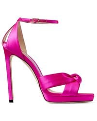 Jimmy Choo - Rosie 120 Satin Sandals, Brand Size 34 Us - Lyst