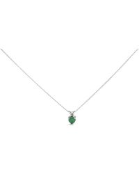 Haus of Brilliance - 14K 5X5 Mm Heart Shaped Emerald Solitaire Pendant Necklace - Lyst