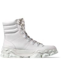 Jimmy Choo - Diamond X Hike/F Leather Boots, Brand Size 34.5 Us - Lyst