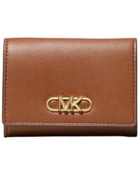 Michael Kors - Logo Details Trifold French Purse Wallet - Lyst