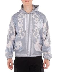 Versace - Barocco Sea Hooded Windbreaker Jacket - Lyst