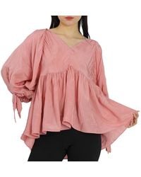 3.1 Phillip Lim - Ladies Dusty Empire Waisted V Neck Top, Brand - Lyst