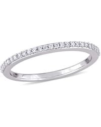 Amour - 1/8 Ct Tw Diamond Semi-Eternity Anniversary Band - Lyst