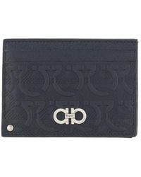 Ferragamo - Gancini Embossed Credit Card Holder - Lyst