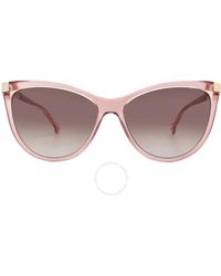 Carolina Herrera - Brown Cat Eye Sunglasses Her 0141/s 0bjs/ha 58 - Lyst