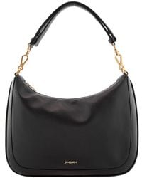 Saint Laurent - Logo Print Shoulder Bag - Lyst