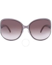 Calvin Klein - Brown Gradient Oval Sunglasses R334s 654 60 - Lyst
