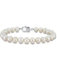 Amour - 9-9.5Mm Freshwater Cultured Pearl Bracelet - Lyst