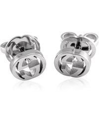 Gucci - Interlocking G 18Ct Stud Earrings - Lyst