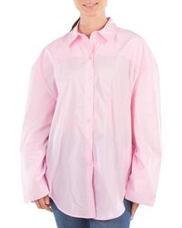 ROTATE BIRGER CHRISTENSEN - Oversized Cotton Shirt - Lyst