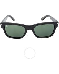 Ray-Ban - Burbank Green Rectangular Sunglasses - Lyst