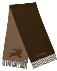Burberry - Cashmere Knight Jacquard Scarf - Lyst