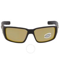 Costa Del Mar - Fantail Pro Sunrise Silver Mirror Polarized Glass Rectangular Sunglasses 6s9079 907905 60 - Lyst