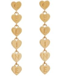 Celine - Cur Heart Earrings - Lyst