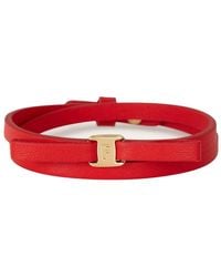 Ferragamo - Mini Bow Double-Wrap Bracelet - Lyst