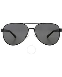 COACH - Dark Grey Pilot Sunglasses Hc7143 900387 61 - Lyst
