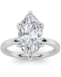 Mure And Co - 1.5Ctw Marquise Shaped Lab Grown Diamond Classic Solitaire Ring - Lyst