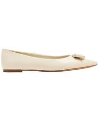 Ferragamo - New Vara Plate Zea Ballet Flats - Lyst