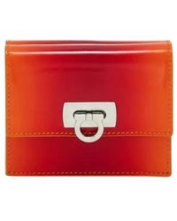 Ferragamo - Gancini Buckle Leather Wallet - Lyst