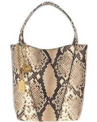 Chloé - Chlo Python-Print Leather Shoulder Bag - Lyst
