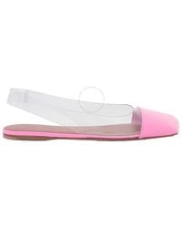 AMINA MUADDI - Patent Transparent Ane Glass Flats, Brand Size 38 (Us - Lyst