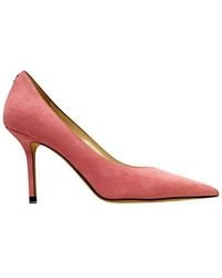 Jimmy Choo - Love 85 Suede Pointed-Toe Pumps, Brand Size 34 Us - Lyst