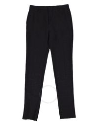 Burberry - Navy Melange Tailored Trousers - Lyst