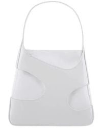 Ferragamo - Cut-Out Leather Shoulder Bag - Lyst