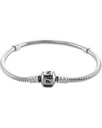 PANDORA - Moments Snake Chain Bracelet - Lyst