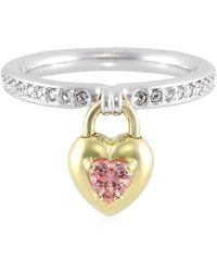 Swarovski - Idyllia Motif Mixed Cuts Heart Ring - Lyst