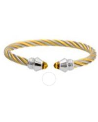 Charriol - Fabulous Citrine Steel Cable & Pvd Bangle - Lyst