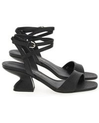 Ferragamo - Scarlett Leather Ankle Strap Sandals - Lyst