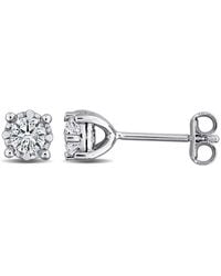Created Forever - 1/2Ct Tw Lab-Grown Diamond Solitaire Stud Earrings - Lyst